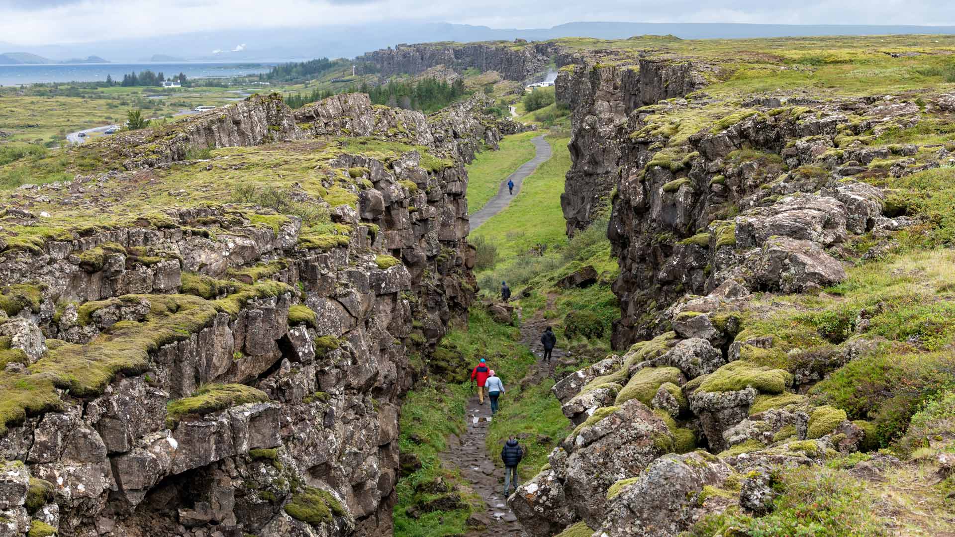 Þingvellir National Park - a path between North American and Eurasian tectonic plates