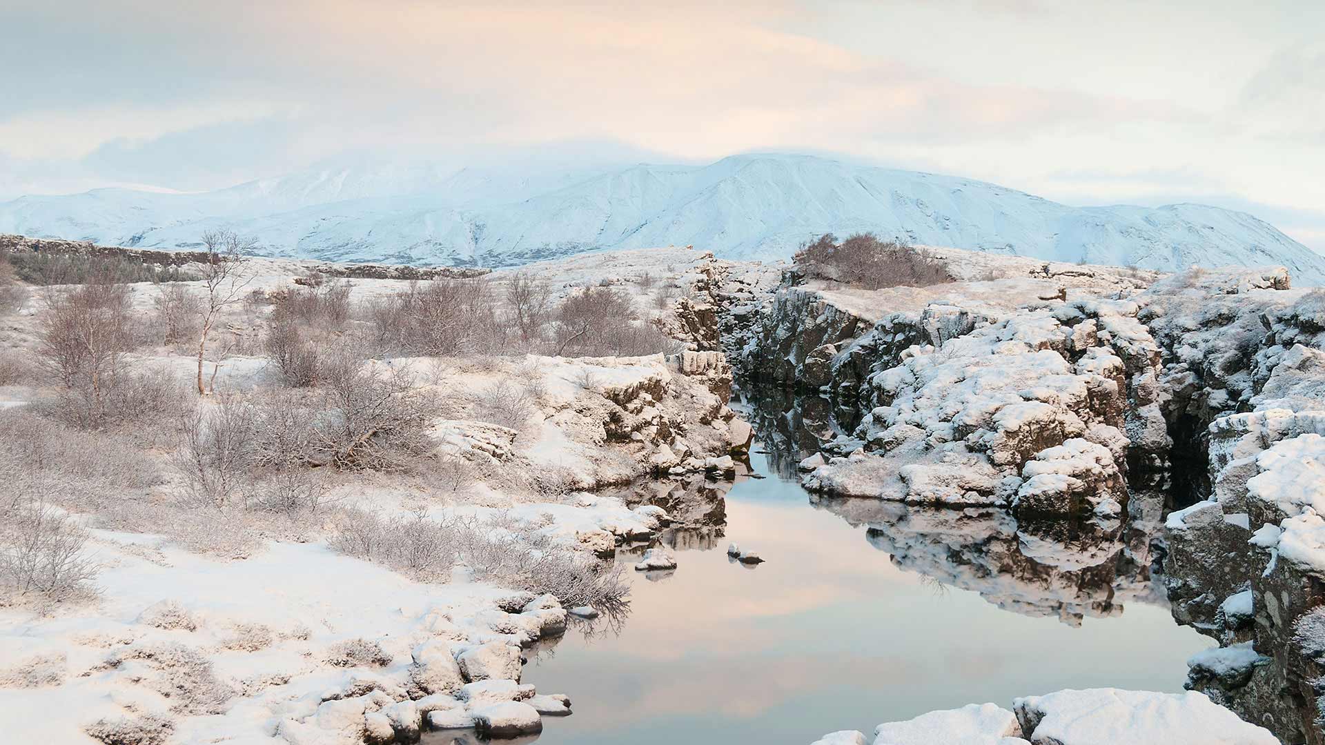 Þingvellir National Park in South Iceland