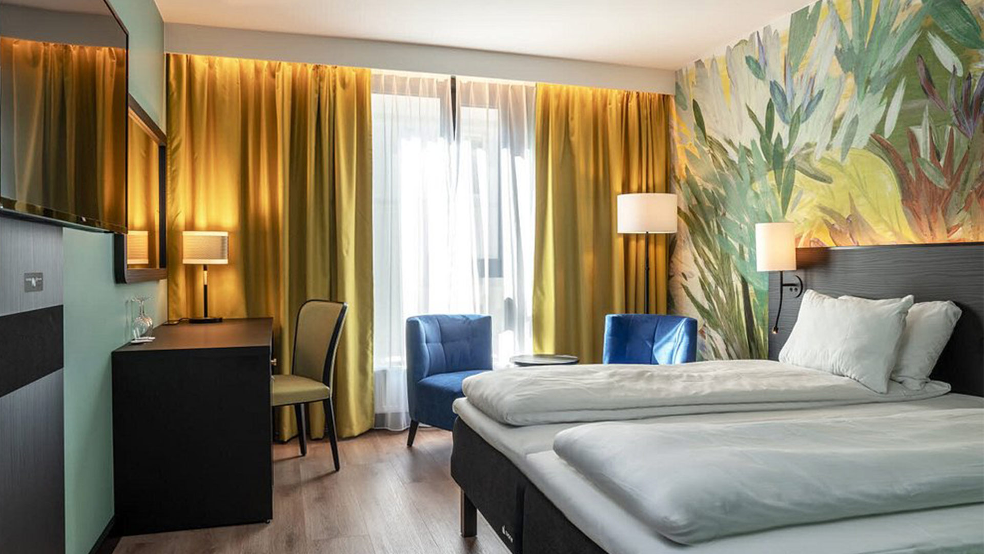 Double room at Thon Hotel Alesund in Norway