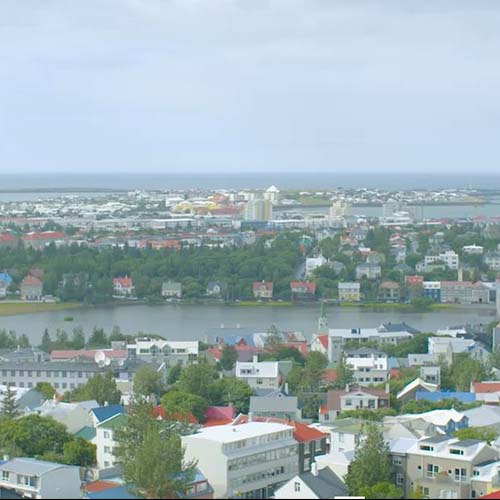 reykjavik aerial view
