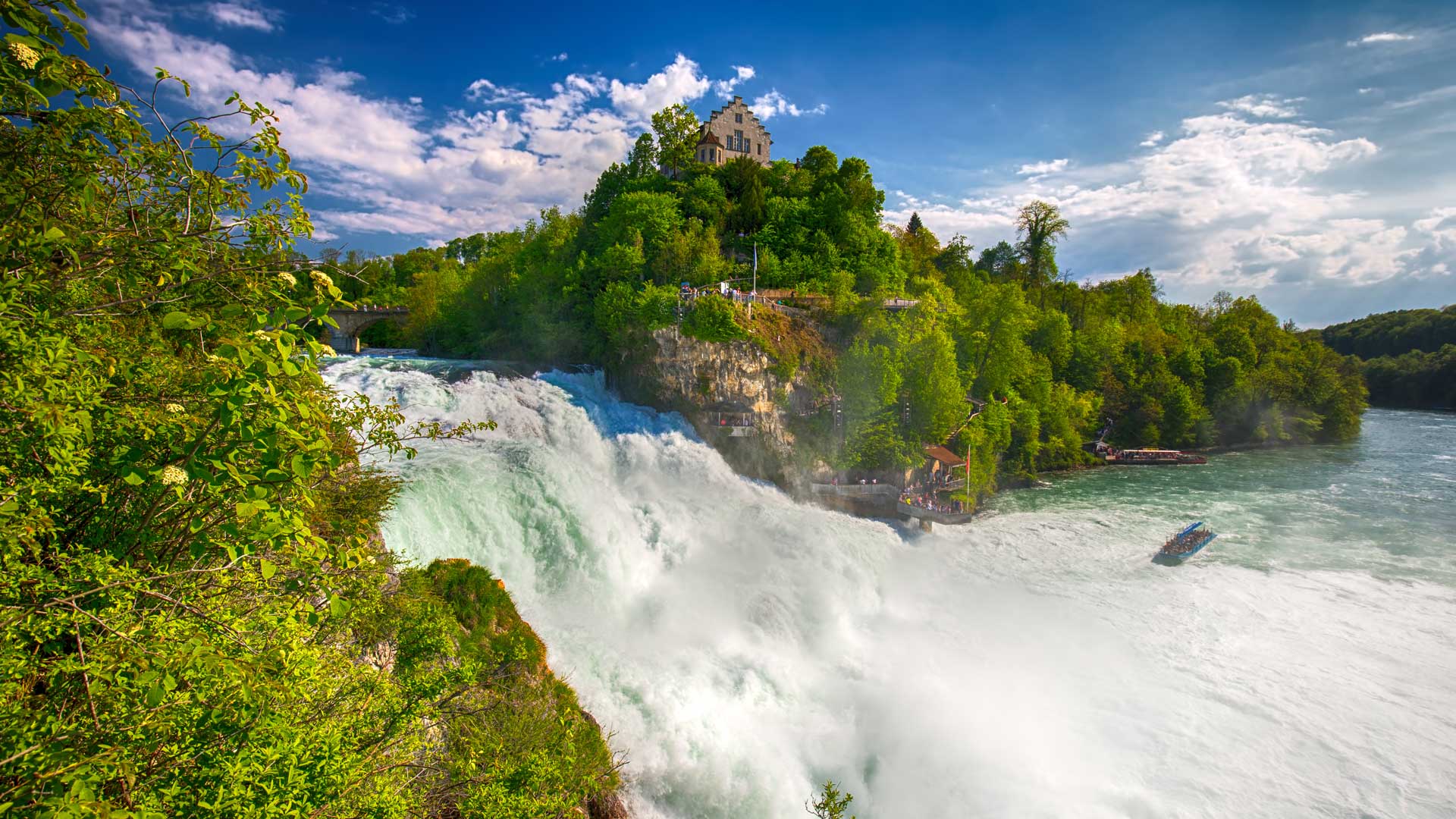 View to Rhine falls