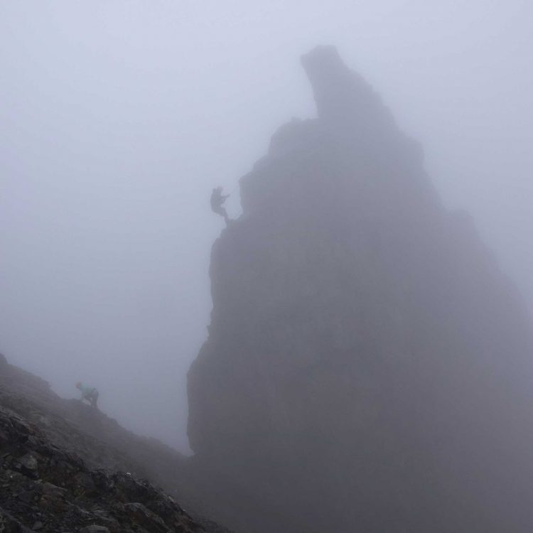 In Pinn technical climb