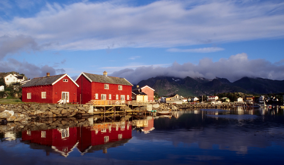 Svolvær in the Lofoten Islands, Norway