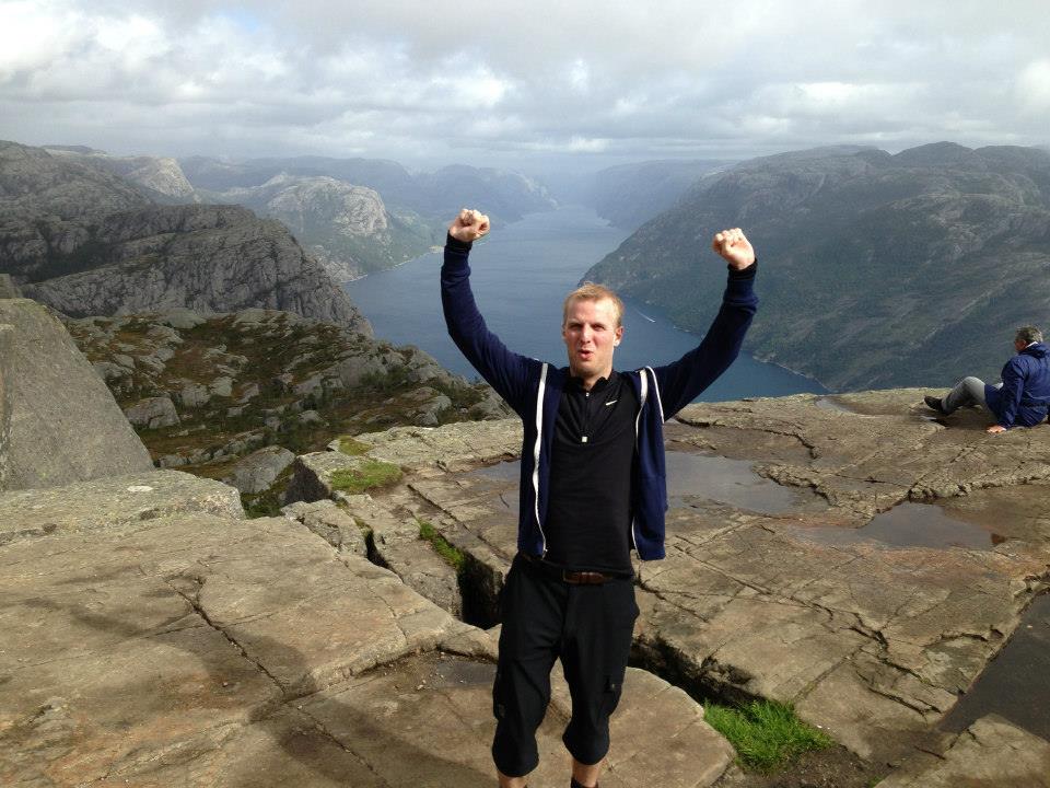 Feeling victorious at the top of Pulpit Rock!