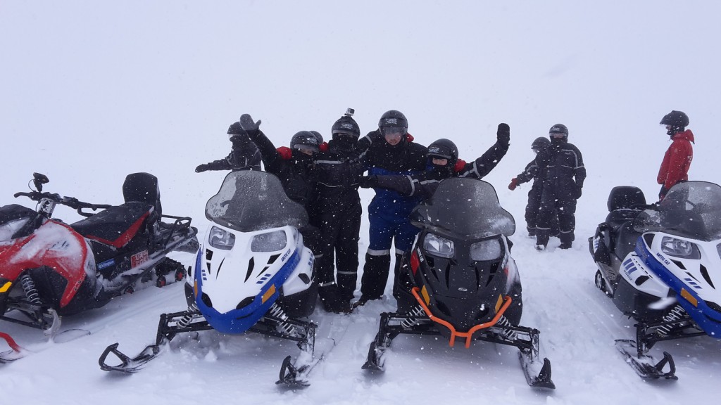 There’s no bad weather, only bad clothing! While it’s your responsibility to wear warm (ideally woolen or synthetic) layers underneath, the day tour operators do provide extra layers and safety gear. In this case: helmet, snowsuit, mitts and other small specialty items.