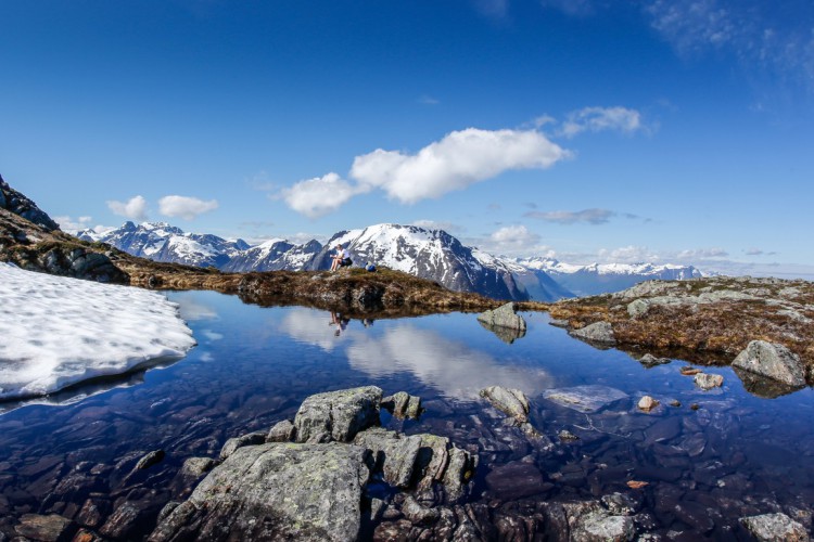 A mountaintop pool isn't a bad spot to take a breather.