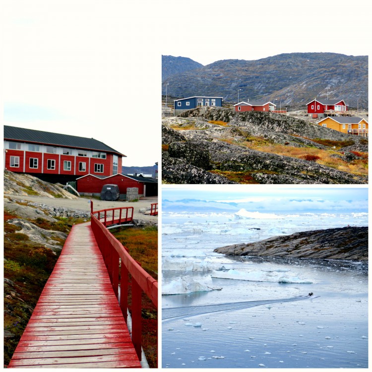 The colourfully rugged face of Ilulissat, Solveig and Ævar's home base for 3 nights.