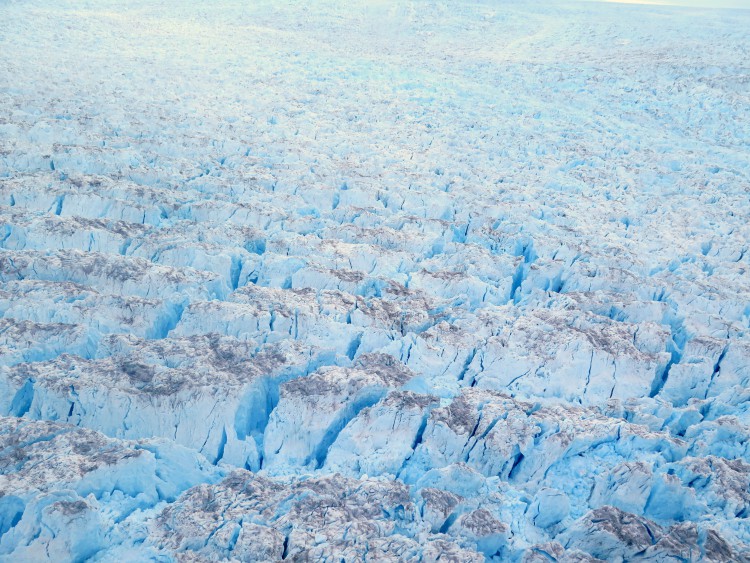 The incredible expanse and crevasses of the Eqi glacier.