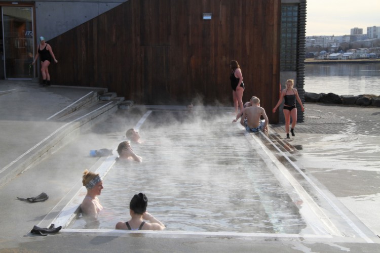 Nauthólsvík is a great place to sock in the hot pots any time of year. The more daring also take dips in the sea year-round!