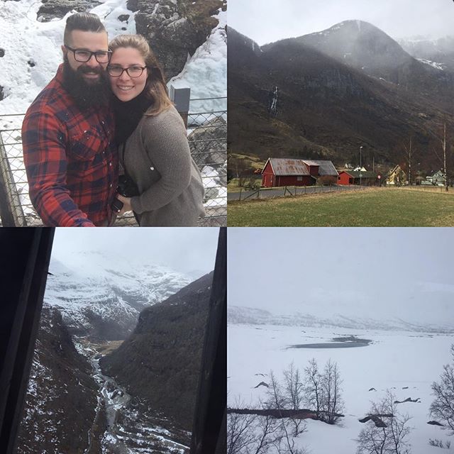 Danielle and Daniel traded in the spring-like temperatures of New Jersey for a decidedly frostier scene in Norway.