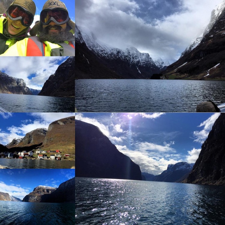 Danielle's Instagram posts of her and Daniel's ferry crossings in Norway's famed fjords make us wish we were there.