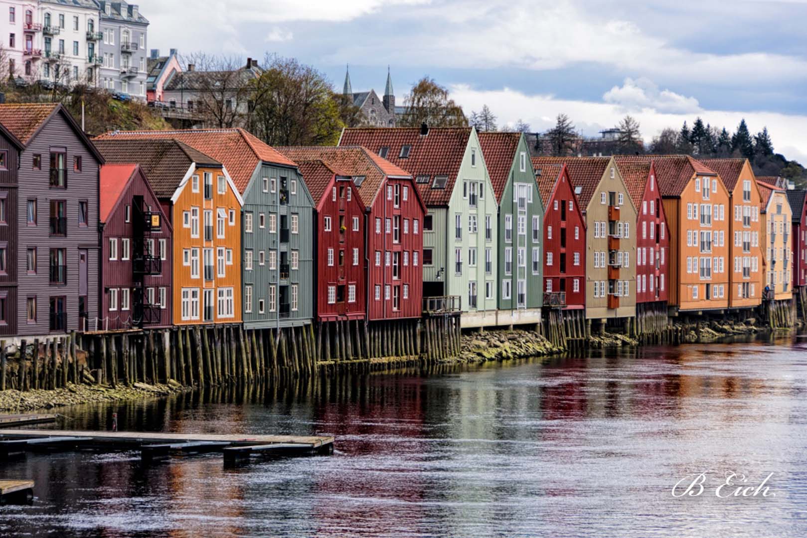 Trondheim old wharf, Norway ⒸBetty Eich 2016