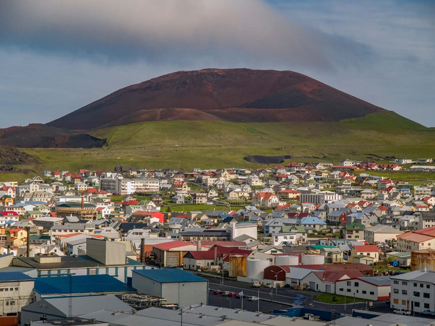 Eldfell volcano on Heimaey
