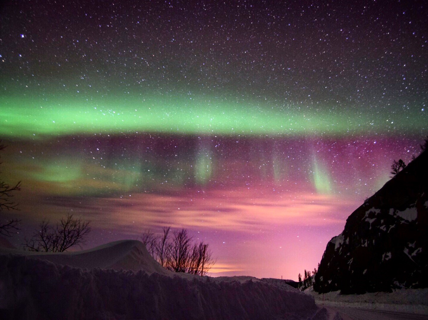 jay cole   norway   northern lights over kirkenes