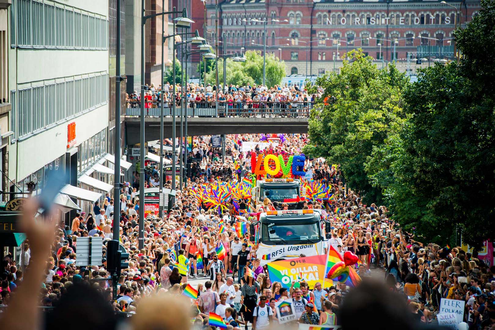 Stockholm Pride Parade - photo by Magnus Liam Karlson, imagebank.sweden.se