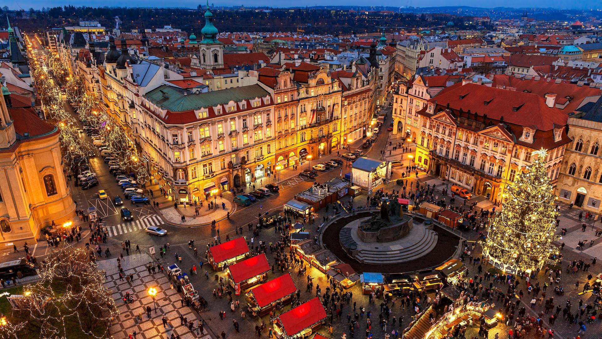 Prague Old Town Square at Christmas