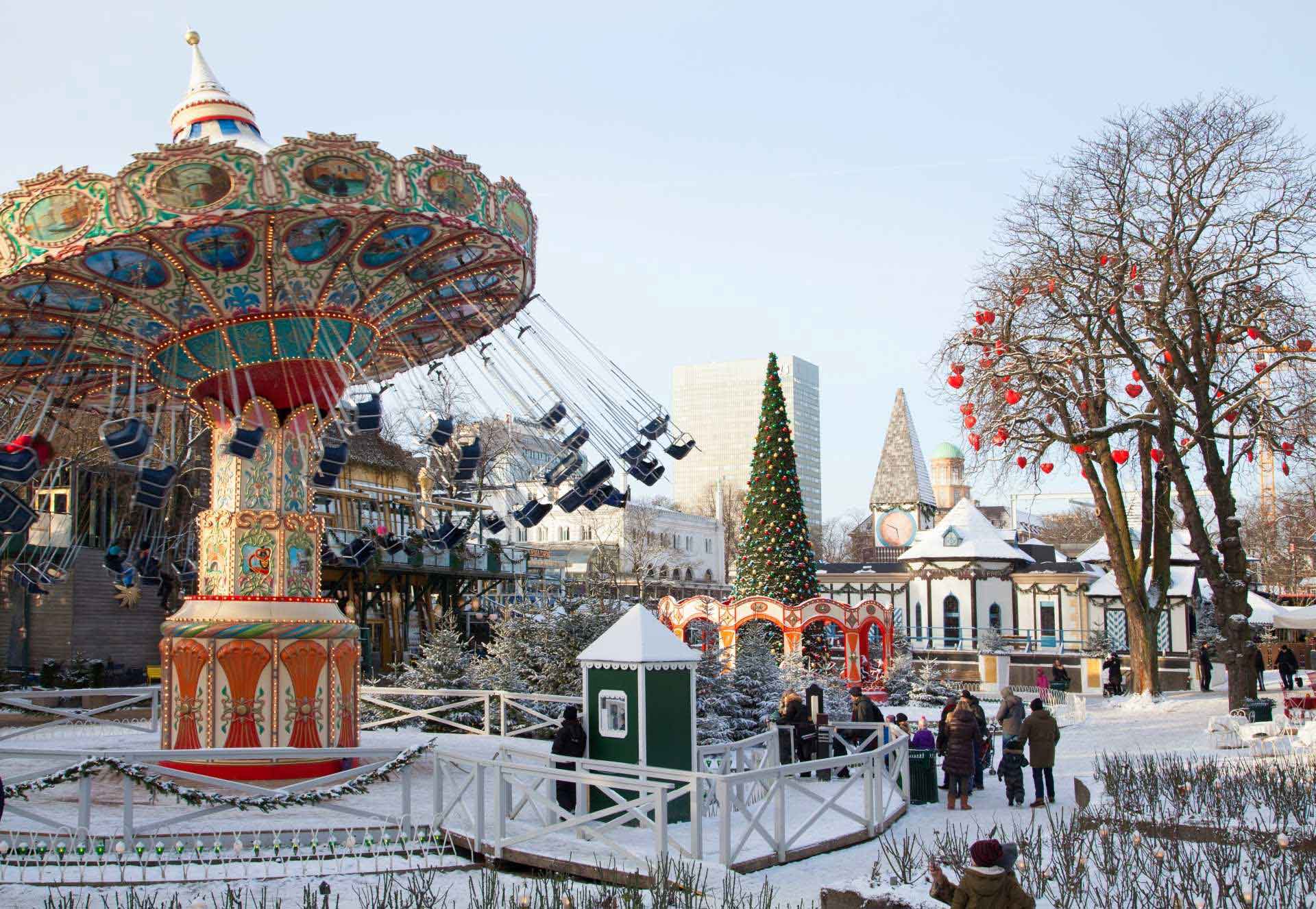 Tivoli gardens under the snow