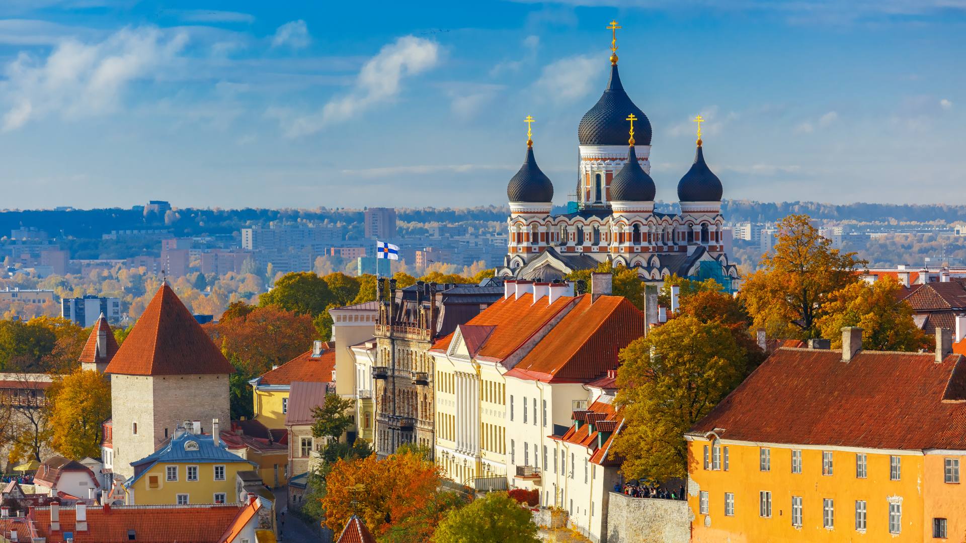 Aerial view of Tallinn, Estonia