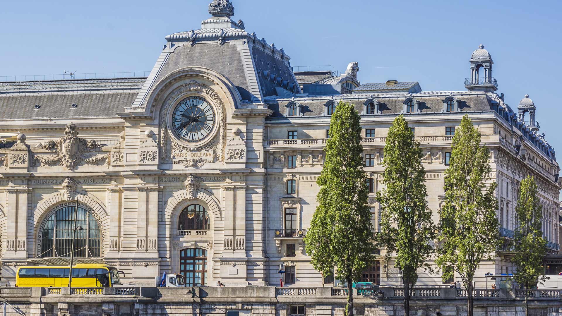 The ornate facade of Musee D’Orsay