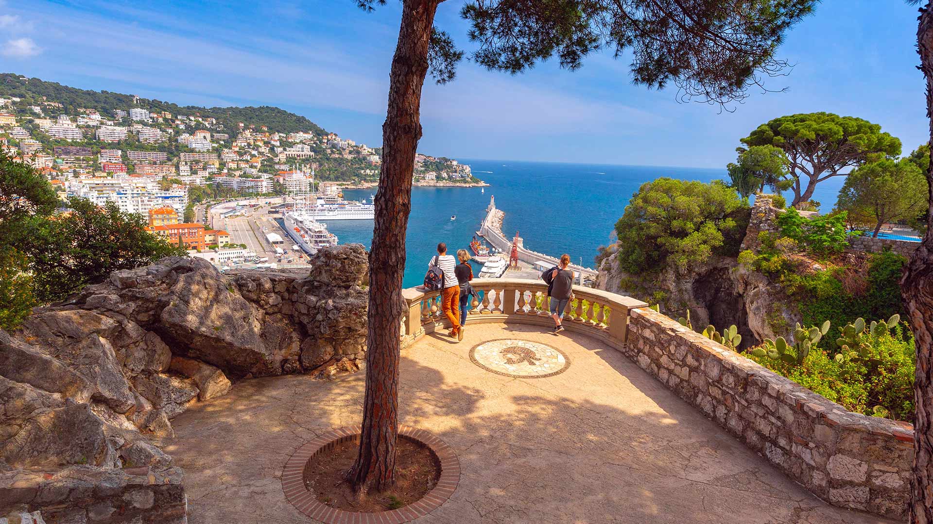 The town of Nice on the French Riviera, France