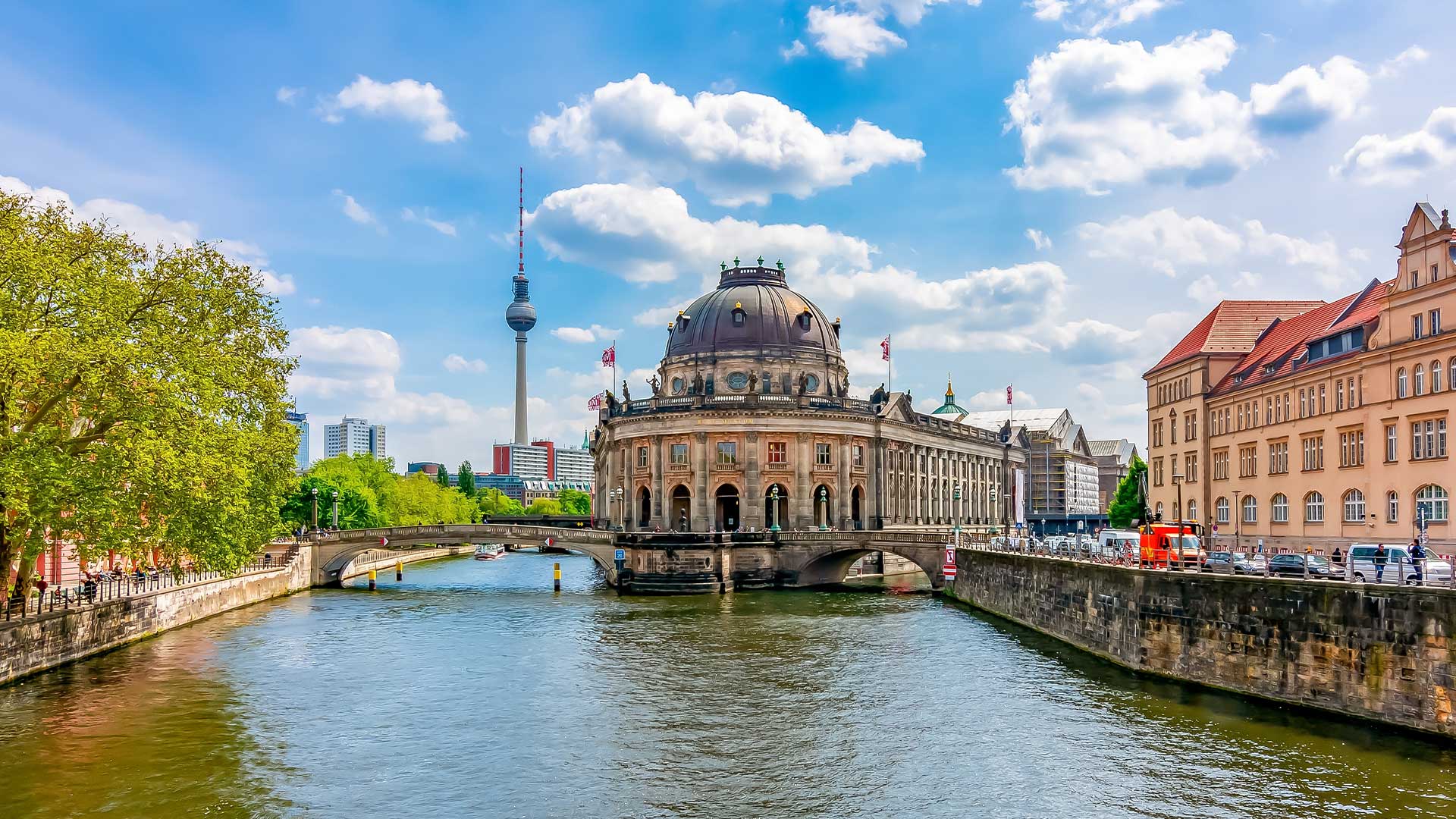 Bode Museum by Spree River on Berlin’s Museum Island