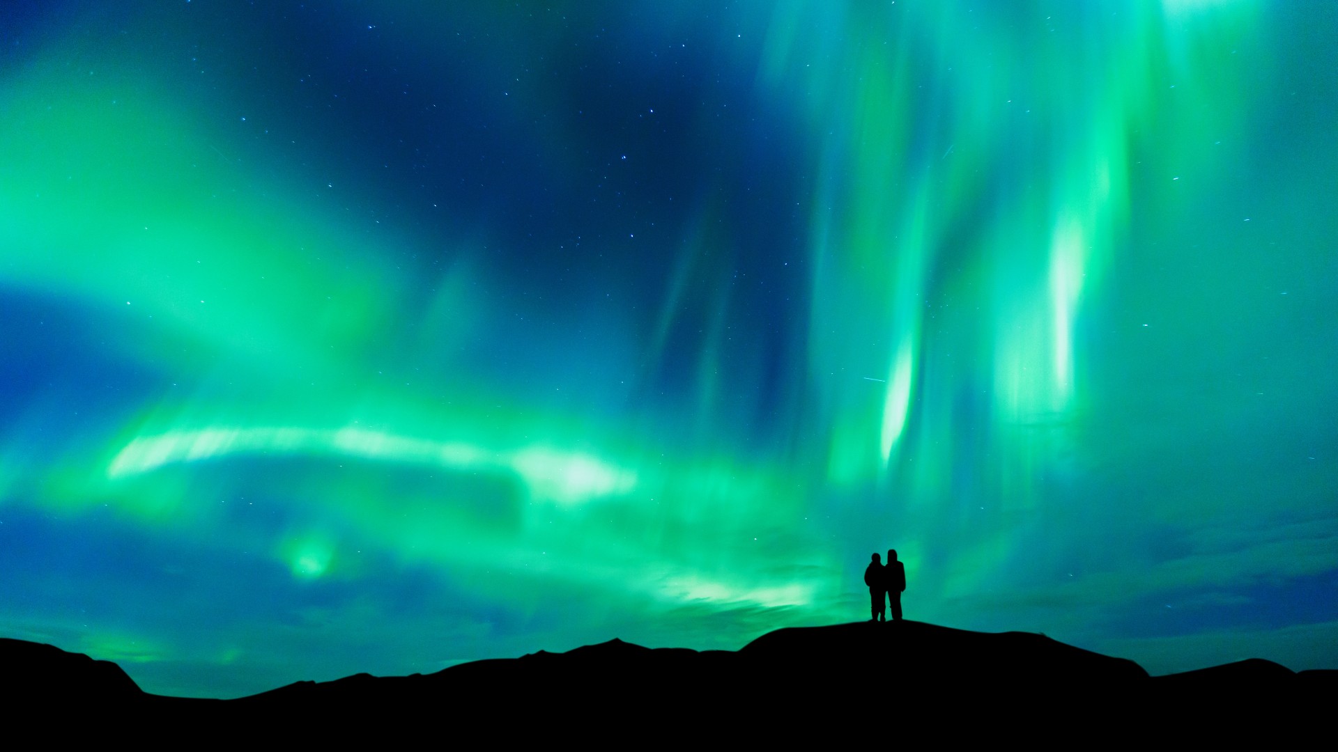 Iceland’s northern lights create a romantic spark in the air