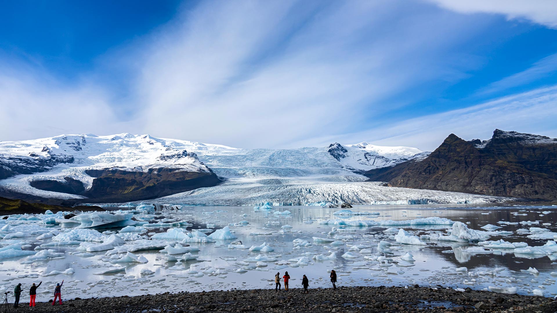 Fjallsarlon glacier lagoon, South Iceland