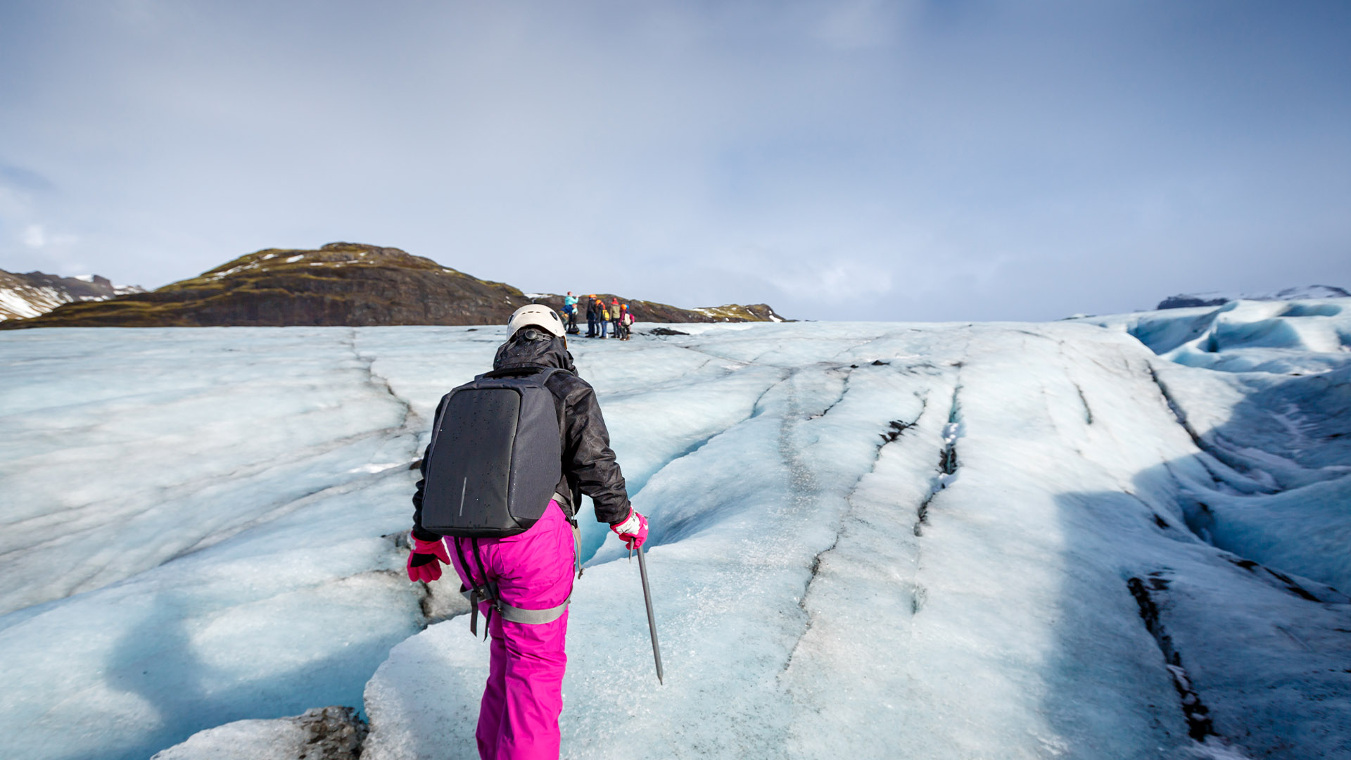 Glacier adventure walk in Iceland