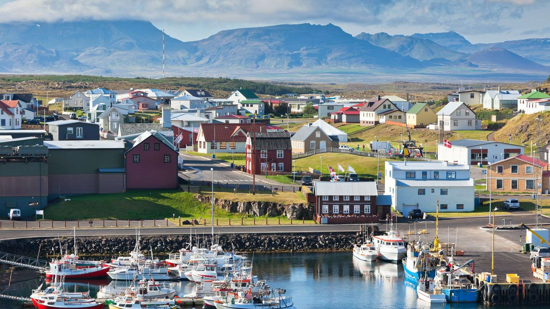 The Icelandic fishing village of Stykkishólmur