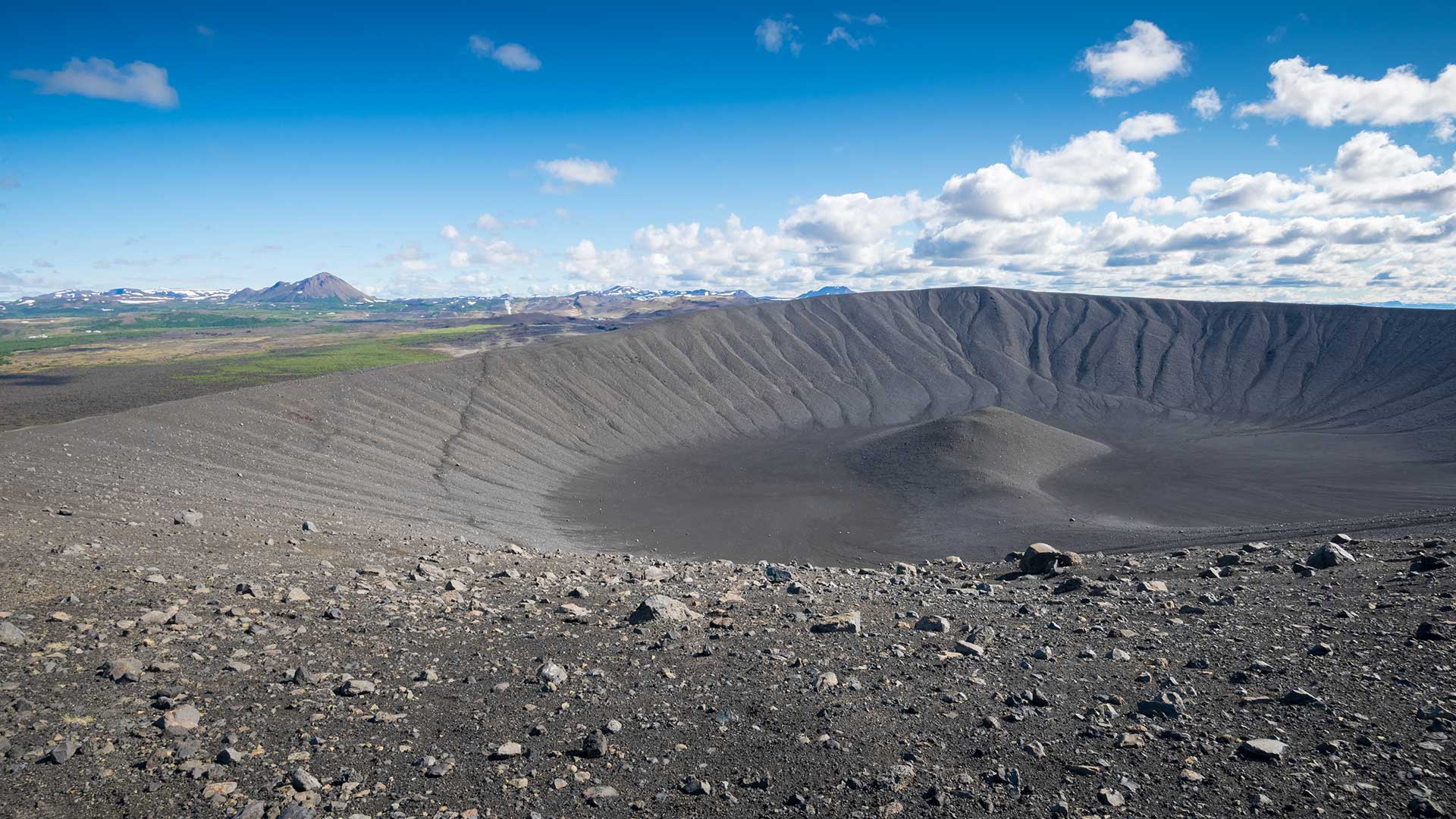 Hverfell crater in North Iceland