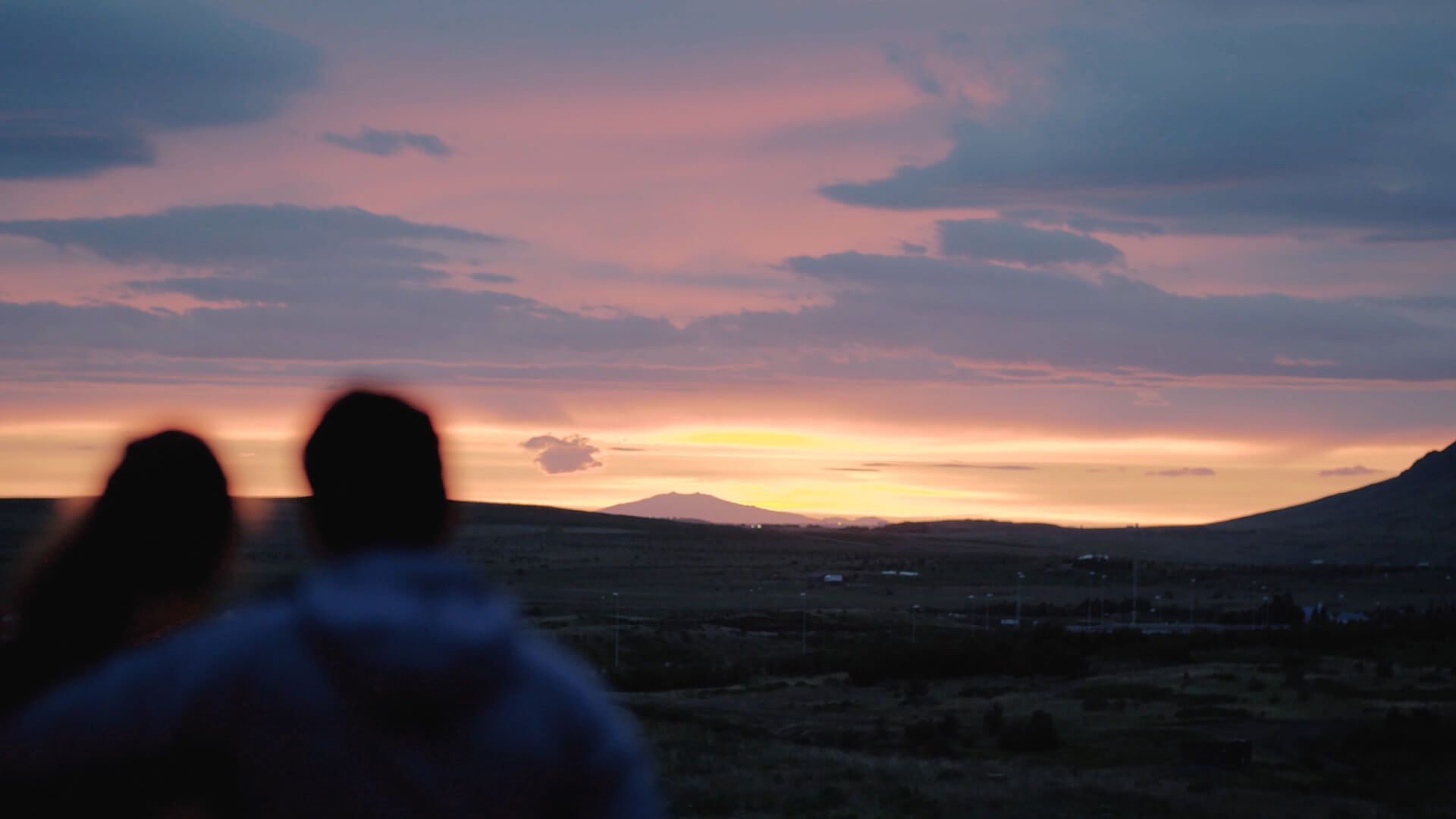 Midnight sun in Iceland
