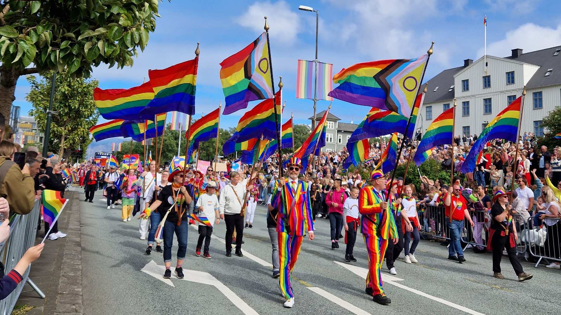 Pride parade in Reykjavik, Iceland