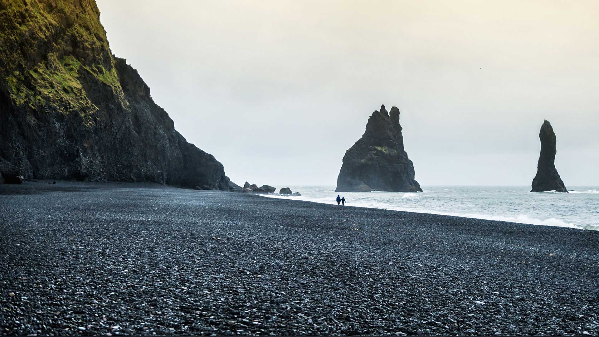 Reynisfjara black sand beach in Vík
