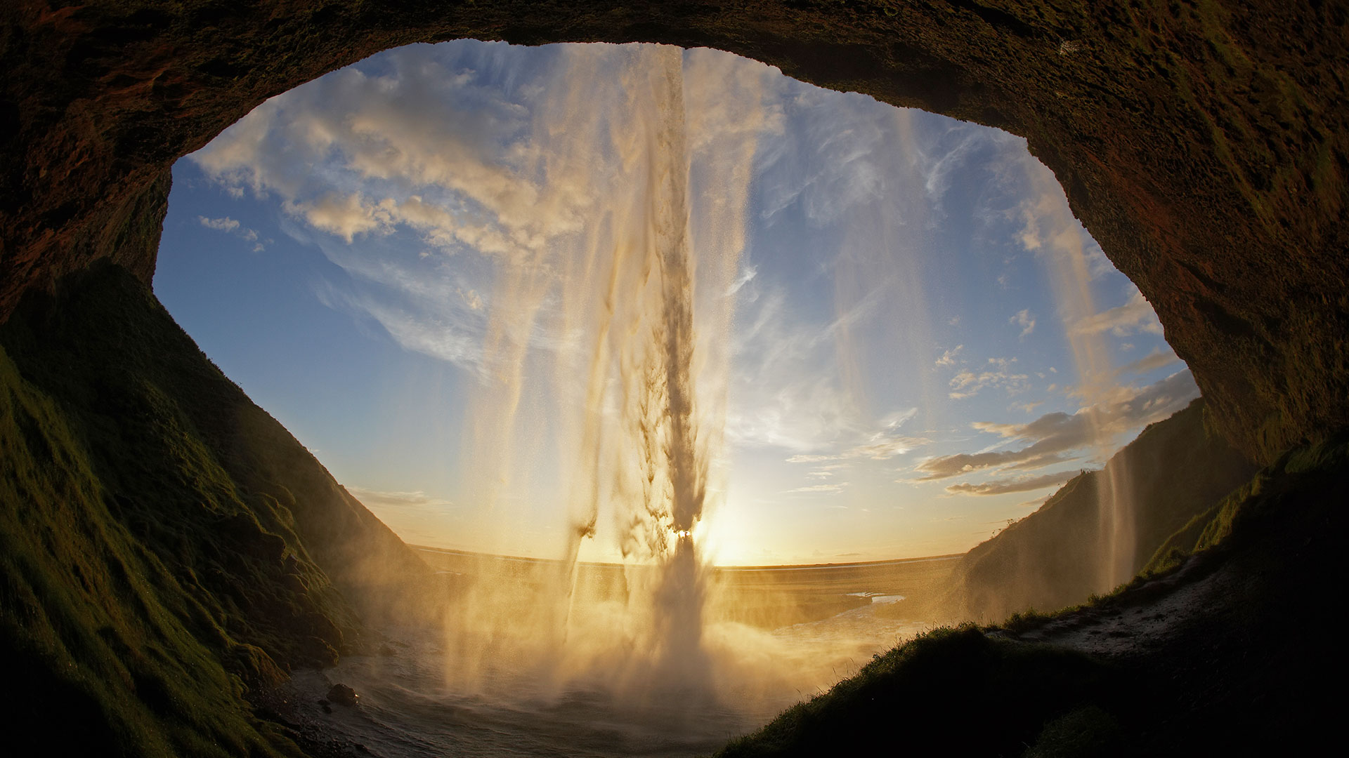 Seljalandsfoss waterfall, South Iceland