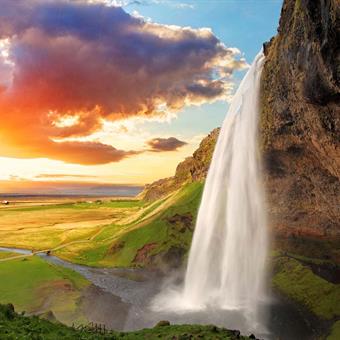 Seljalandsfoss Waterfall in South Iceland