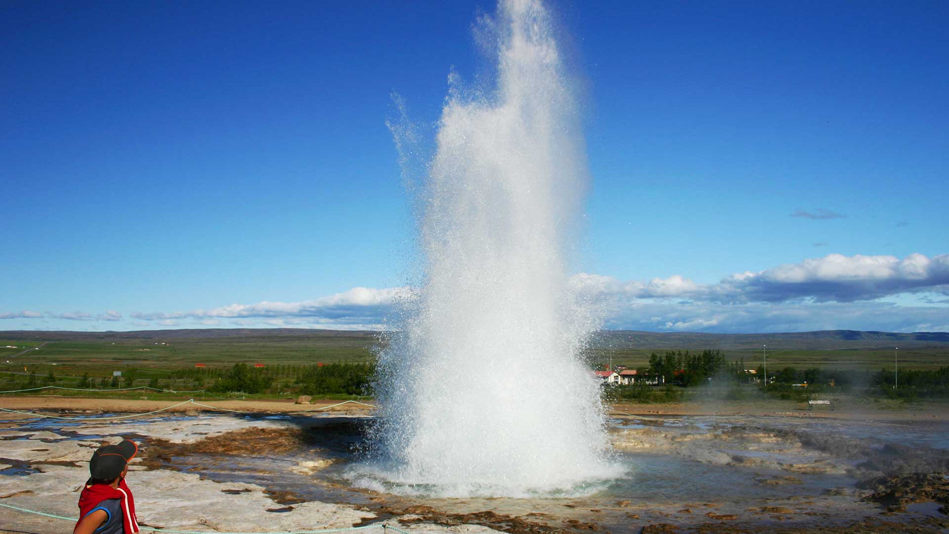 Strokkur geyser in Haukadalur Valley