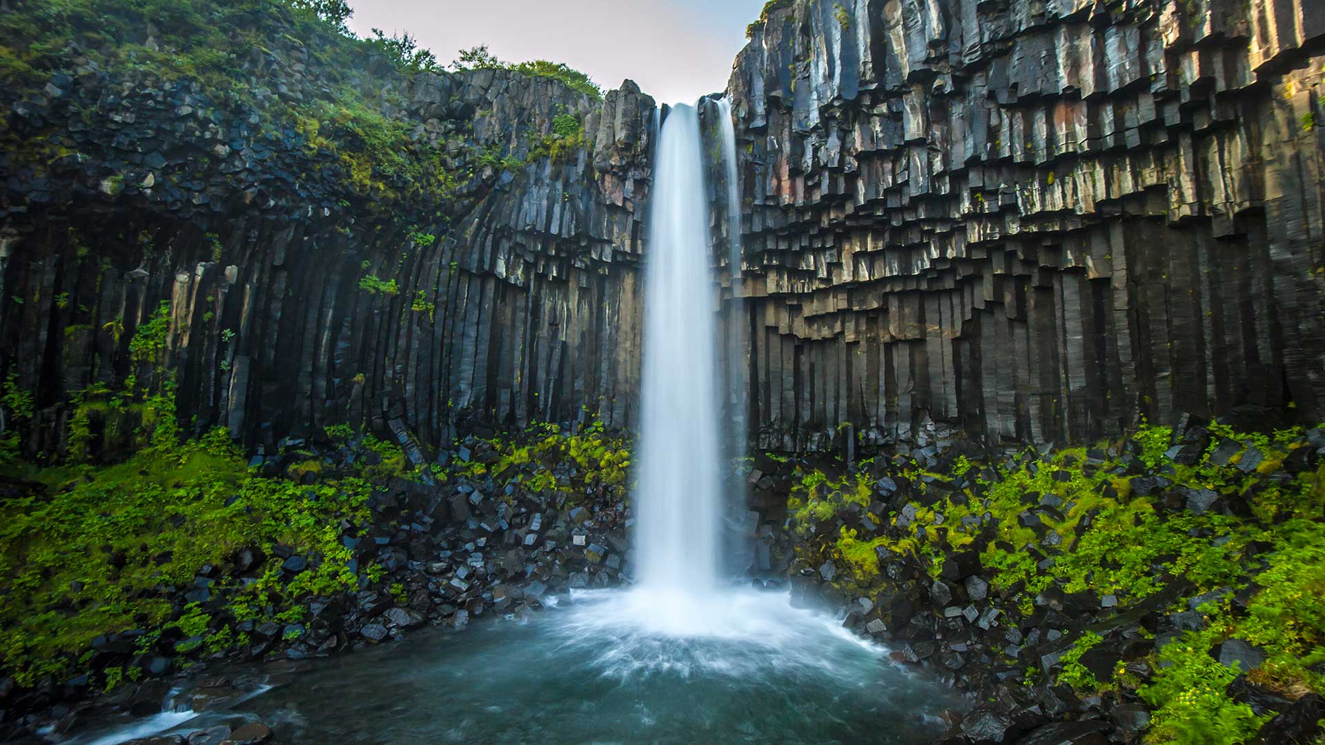 Svartifoss Waterfall in South Iceland