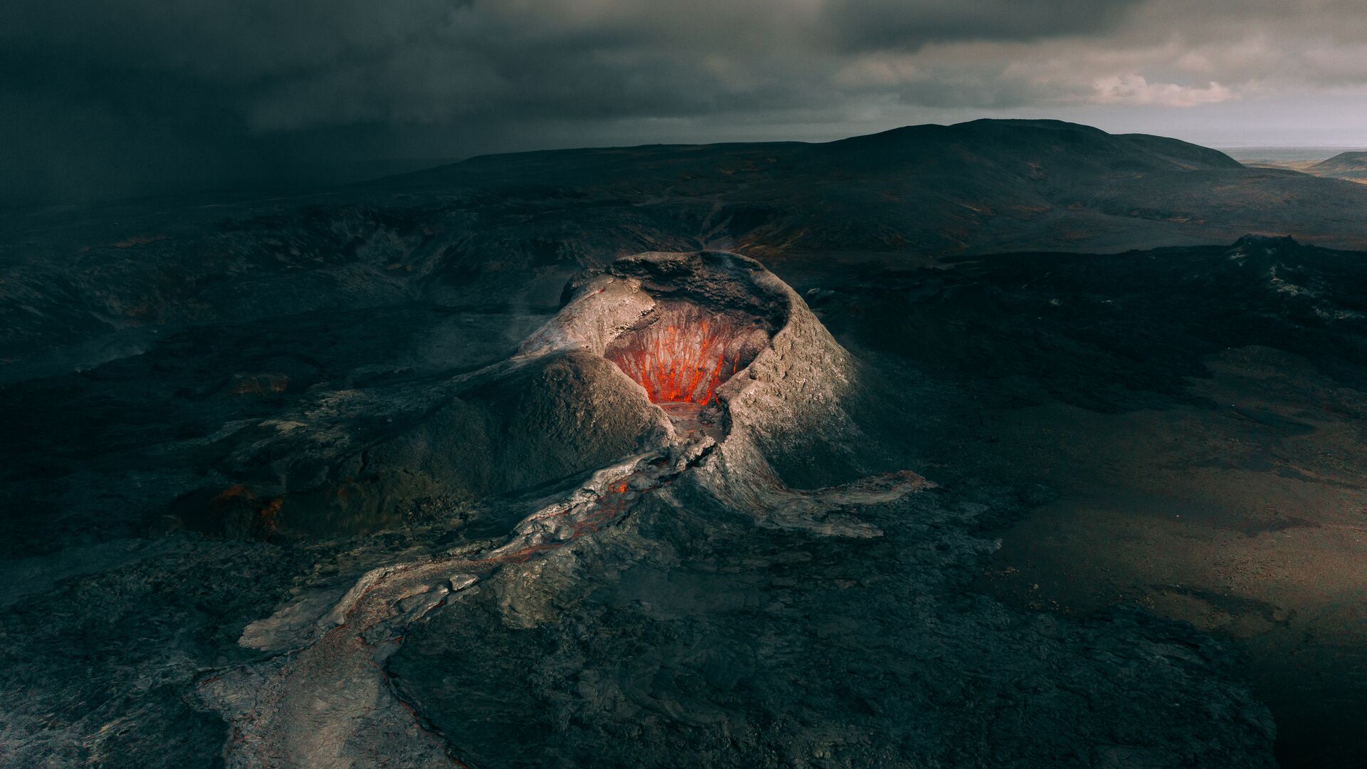 Fagradalsfjall volcano in Iceland