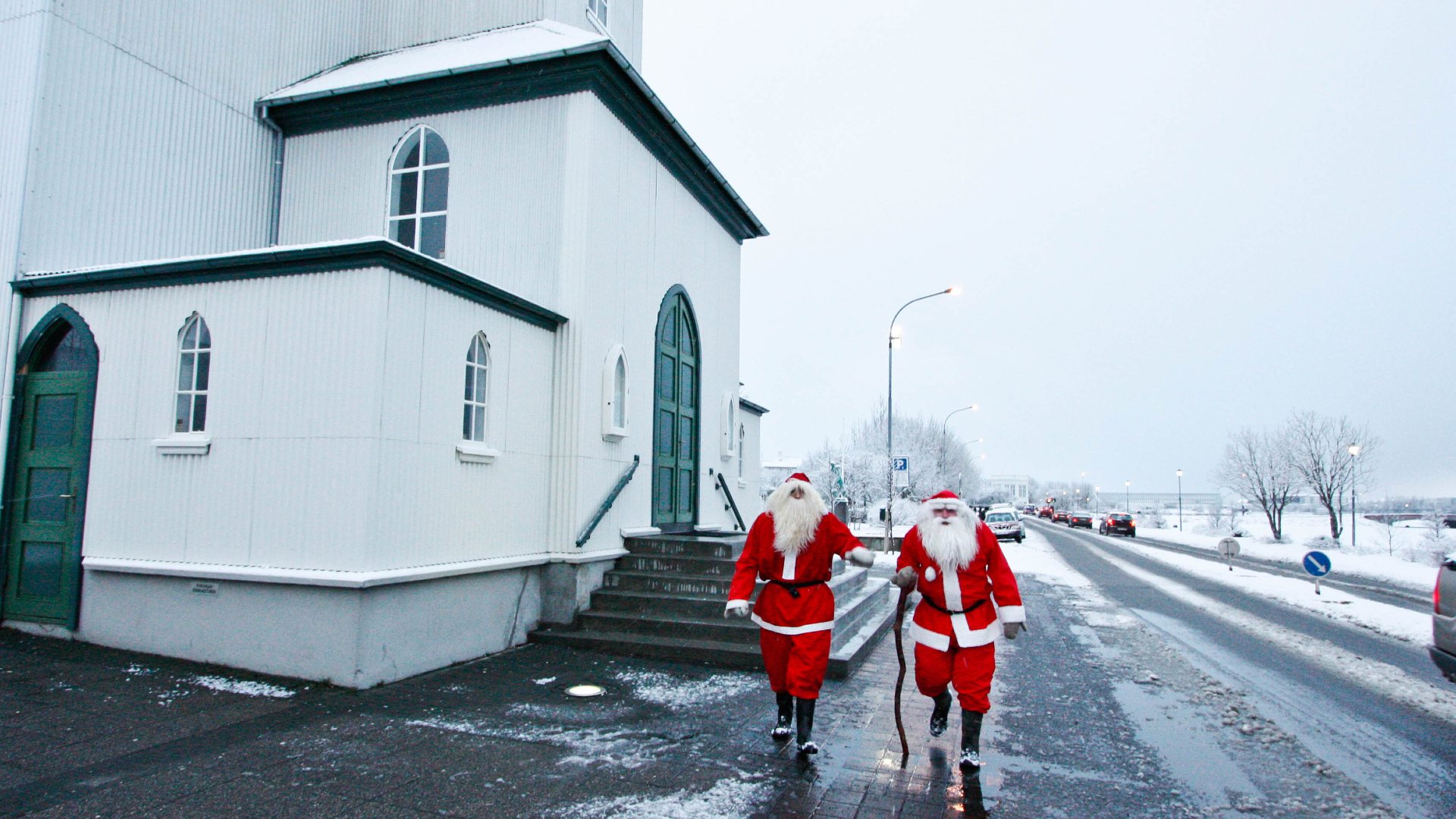 Yule Lads, dressed like Santa Claus at Christmas in Iceland