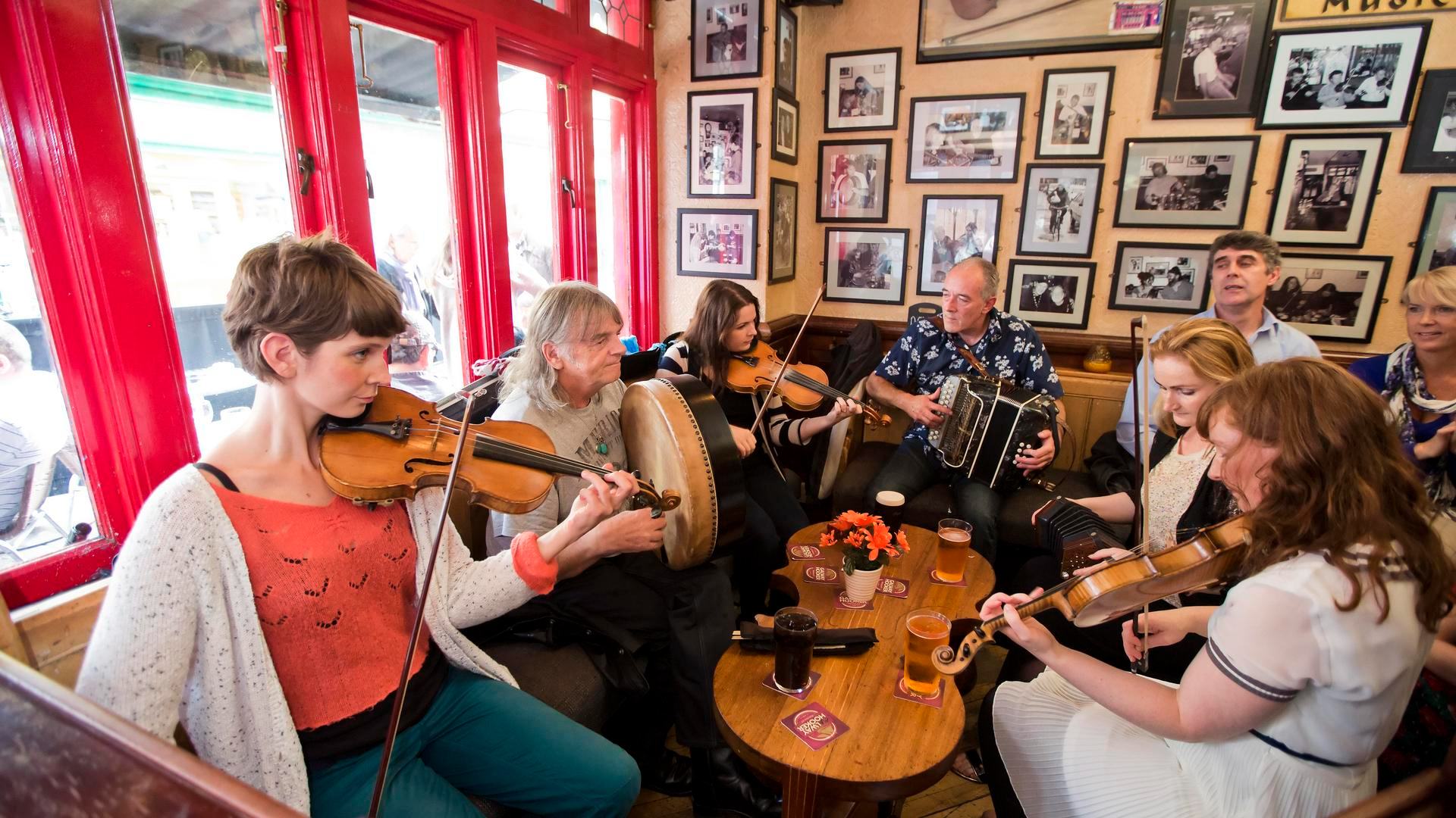 A music session in Galway, Ireland