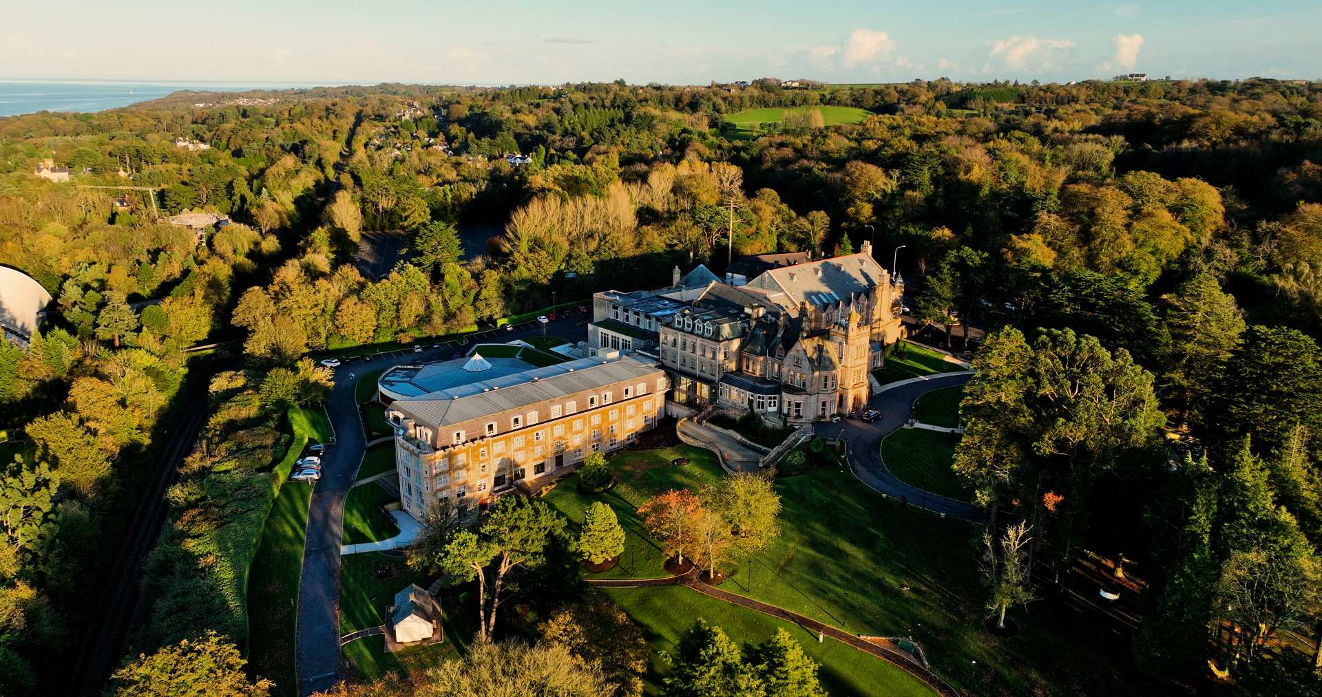 Culloden Estate aerial view 