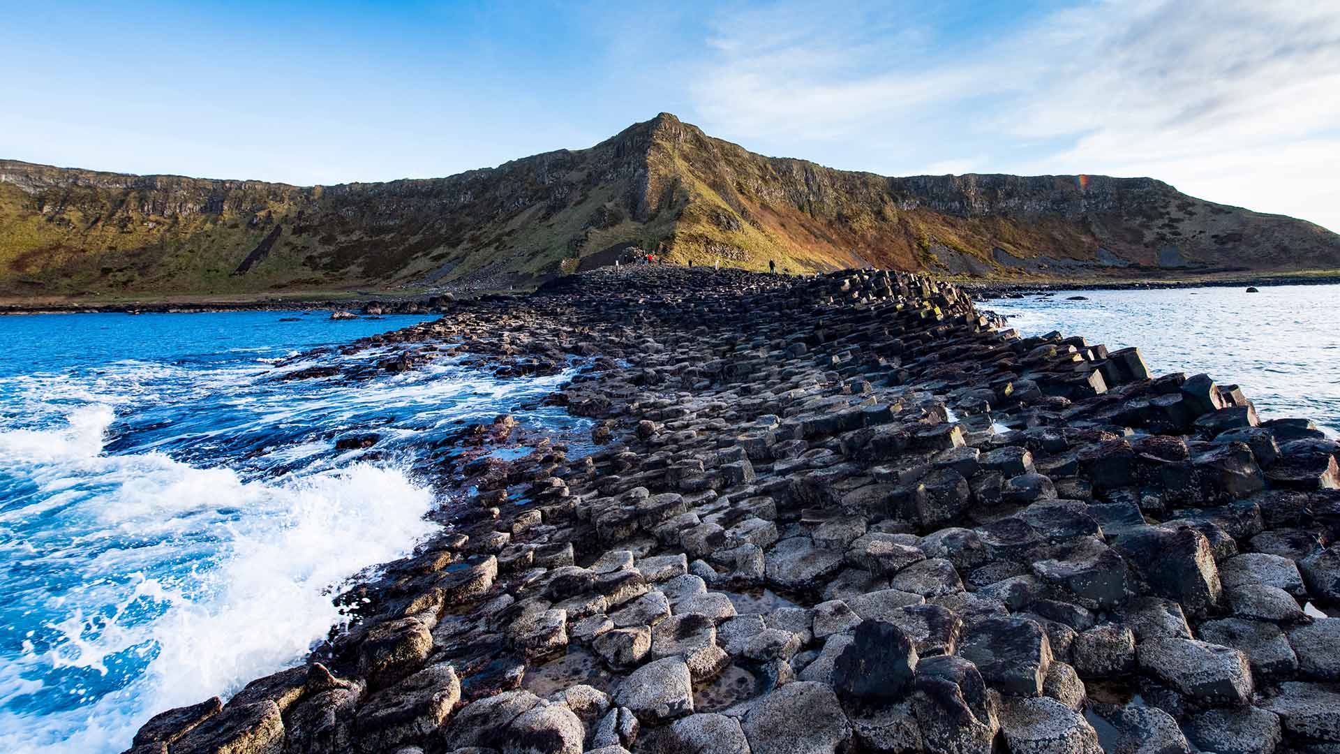 view over the giants causeway, northern ireland