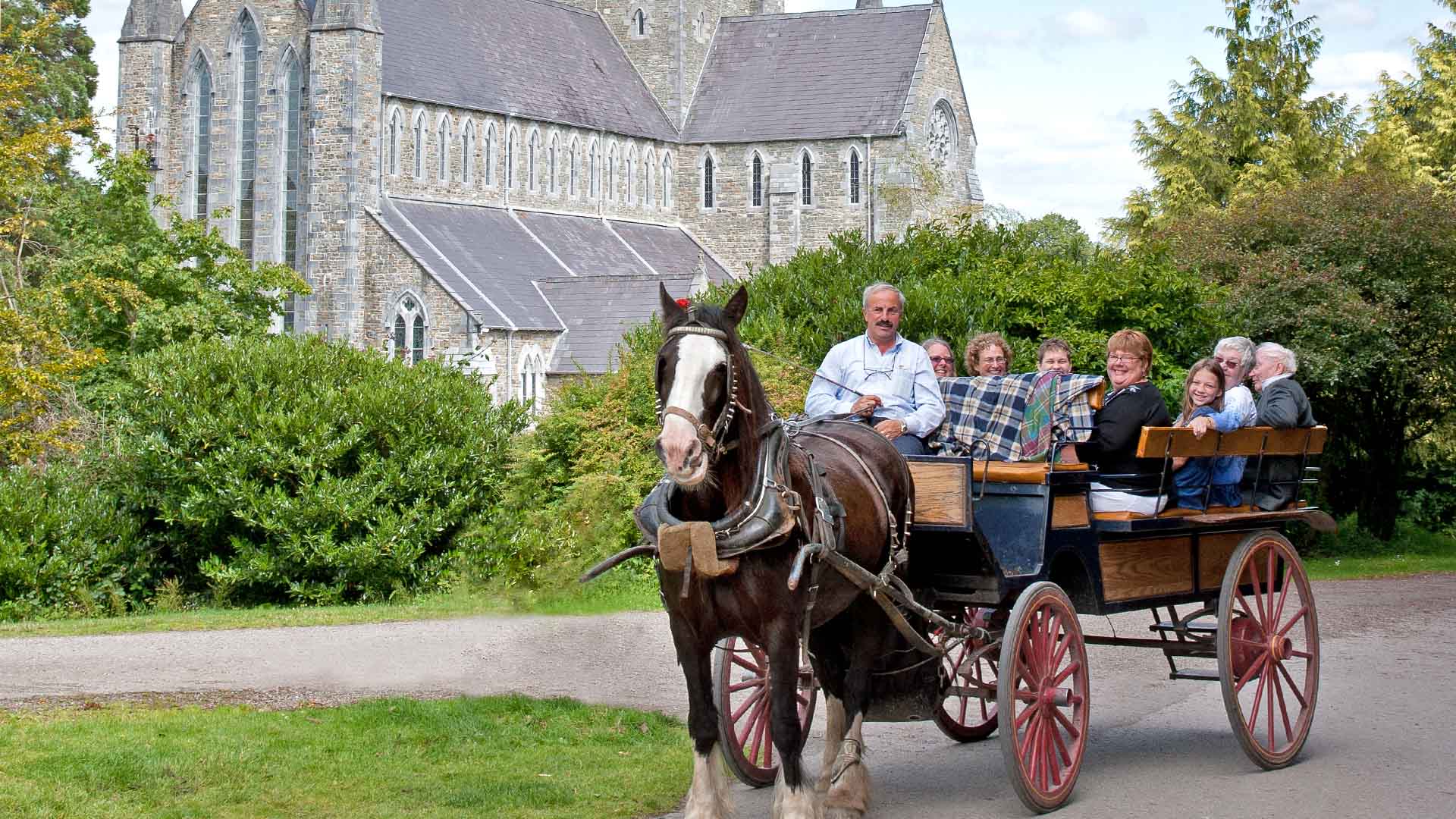 Jaunting cars in Kilarney, Ireland
