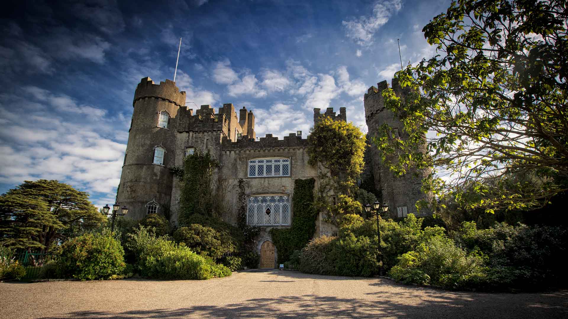 front view of Malahide castle