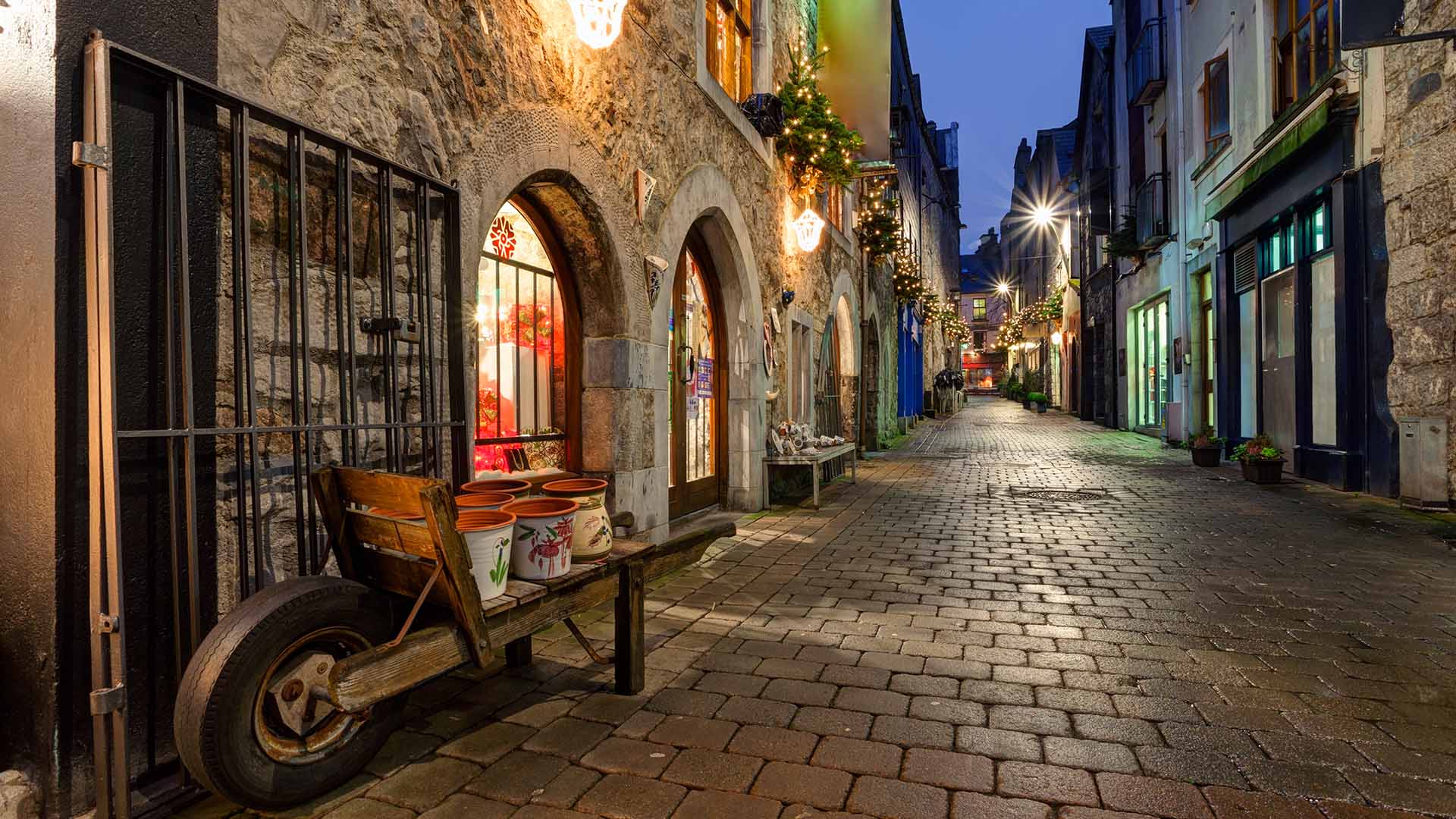 Old town in Galway, Ireland