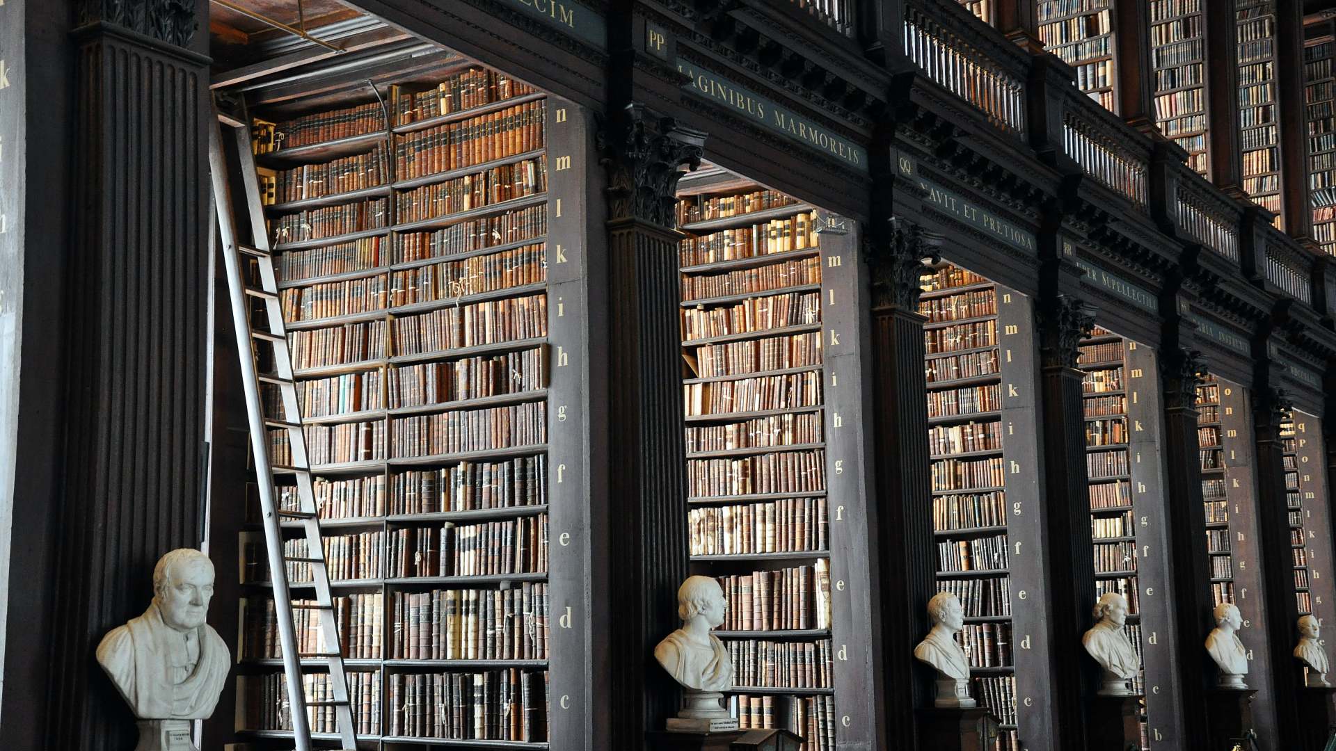 Library in Trinity College, Dublin, Ireland
