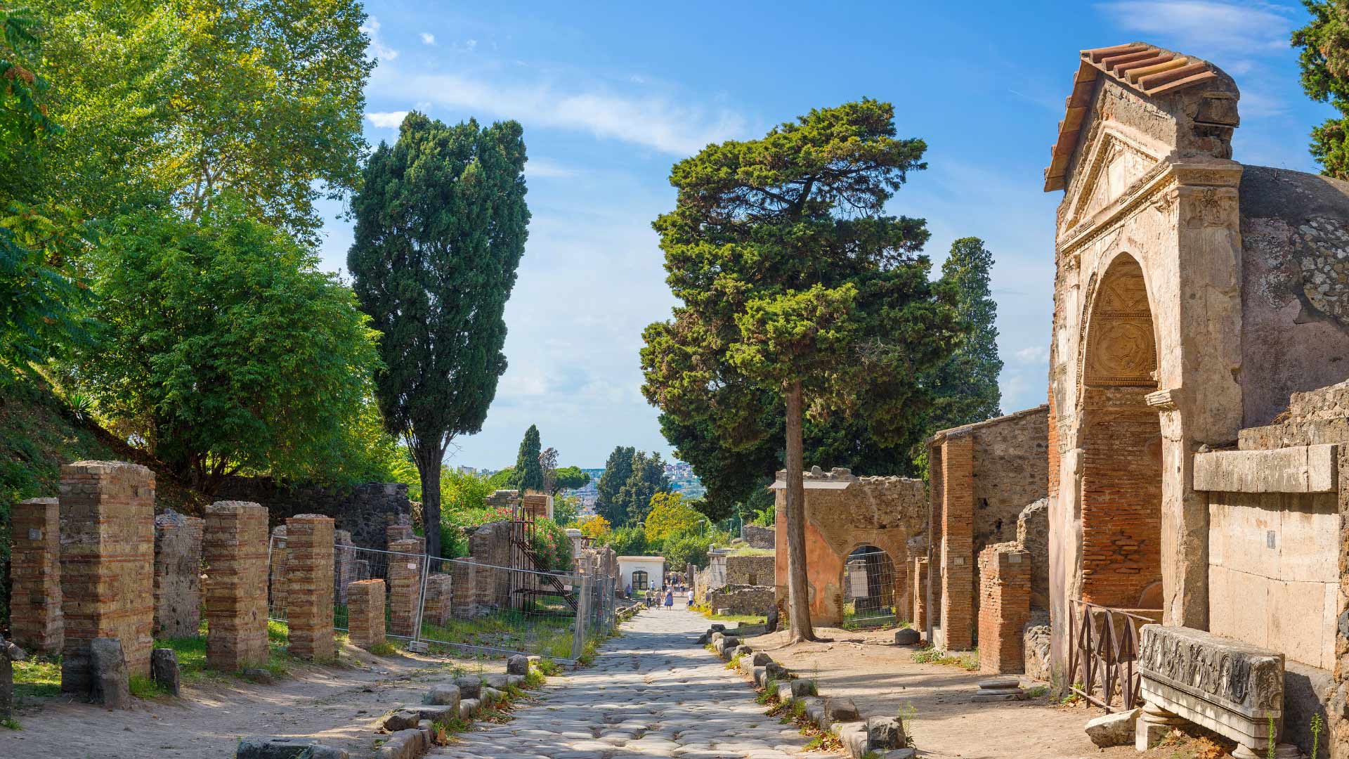 The ruins of Pompeii