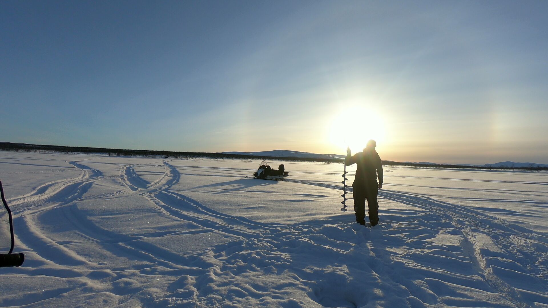 Ice fishing Kiruna