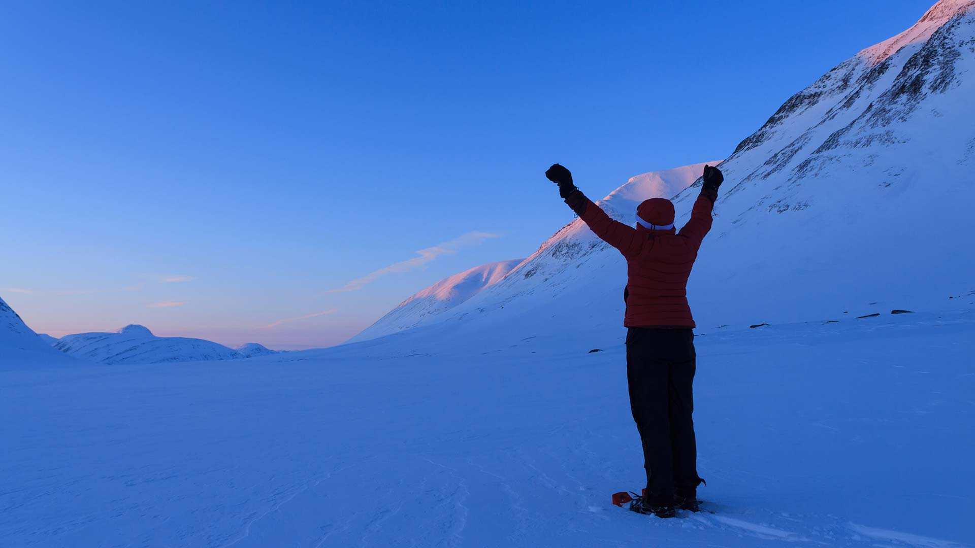 Snowshoeing in Swedish Lapland