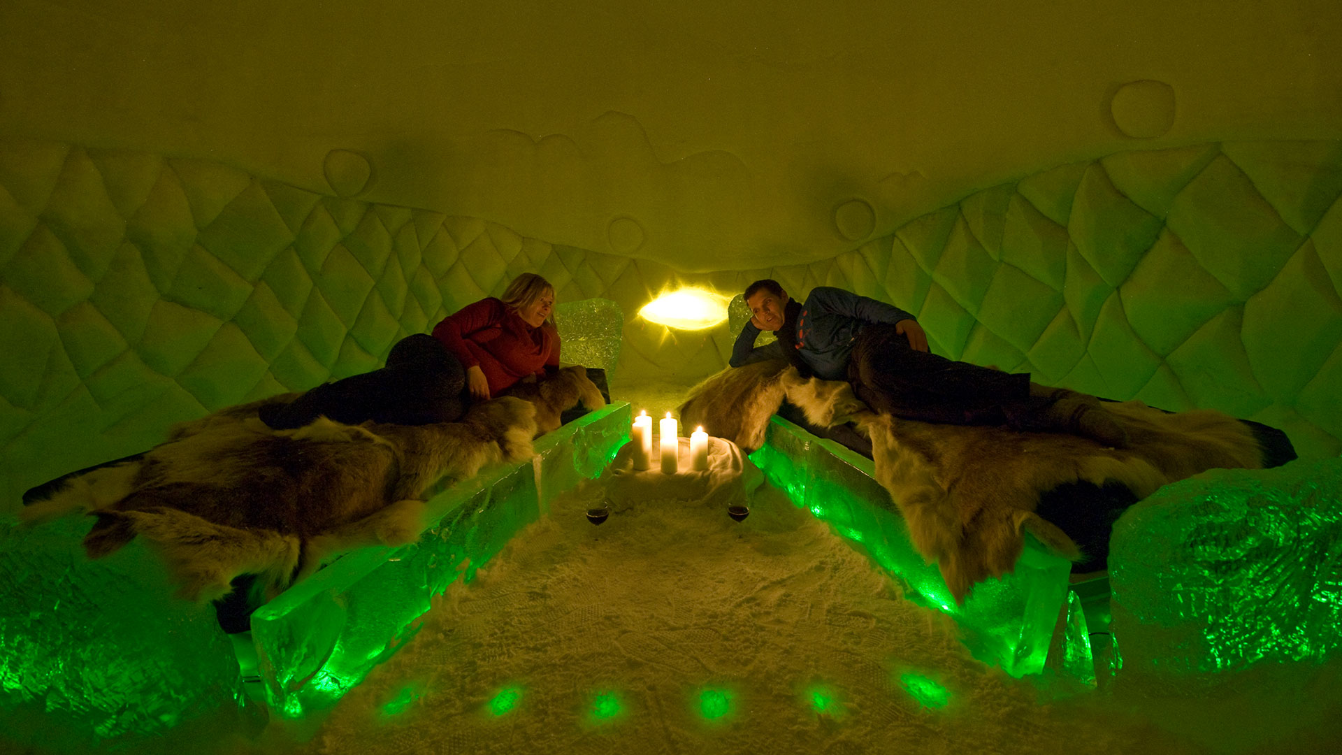 Ice room at Kirkenes SnowHotel, Norway